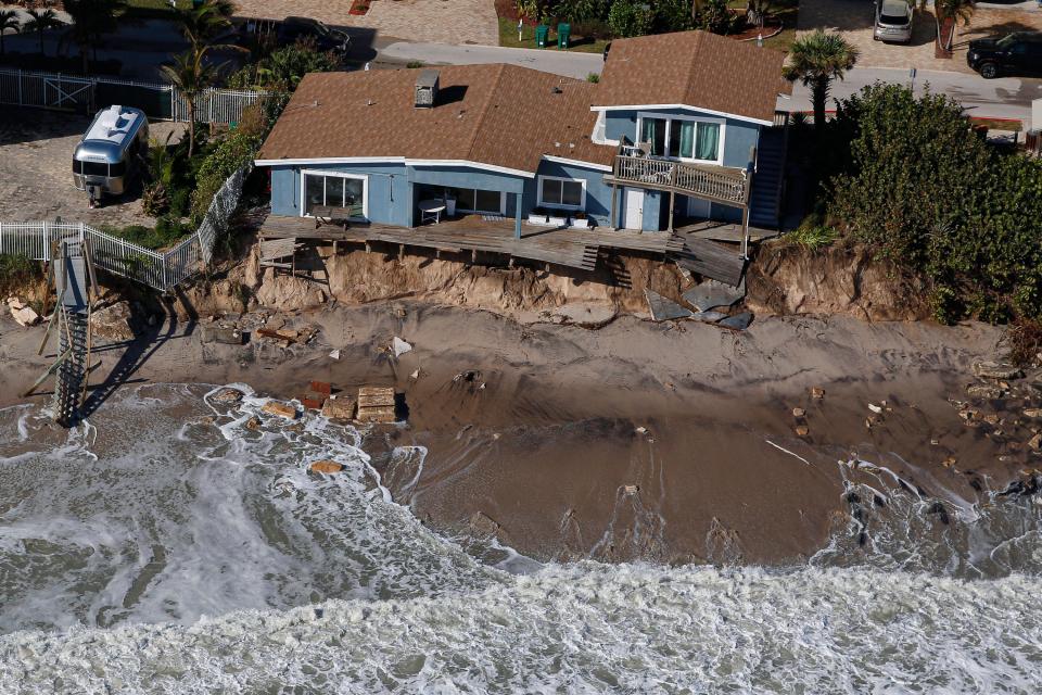 Aerial photo of homes on Shell Street in Satellite Beach on Friday, Nov. 11, 2022. 