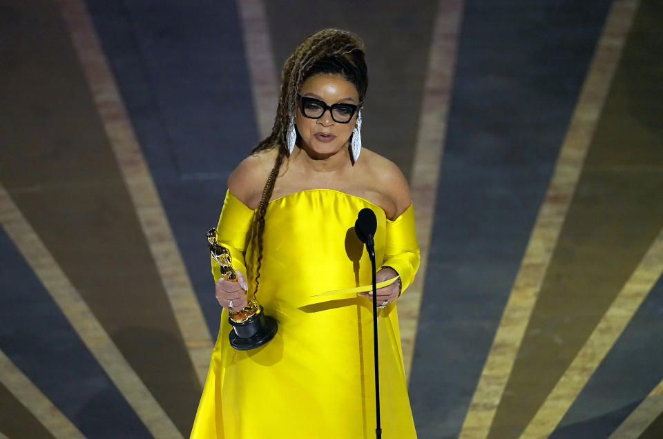 Ruth E. Carter accepts the award for best costume design for 