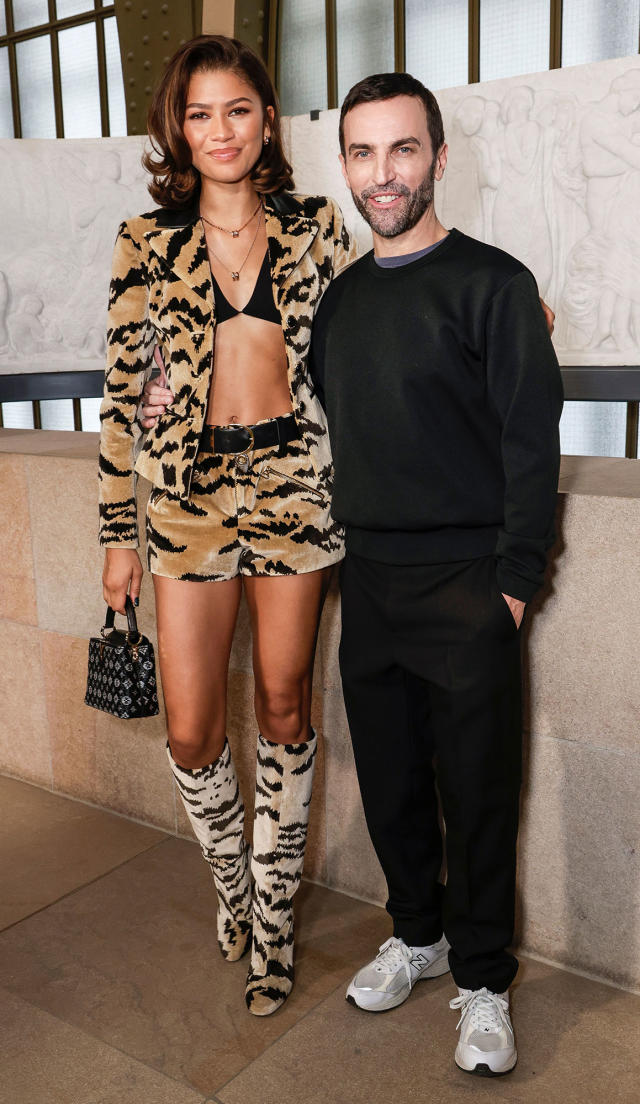 Zendaya Wears Shorts, Blazer to Louis Vuitton Paris Fashion Show