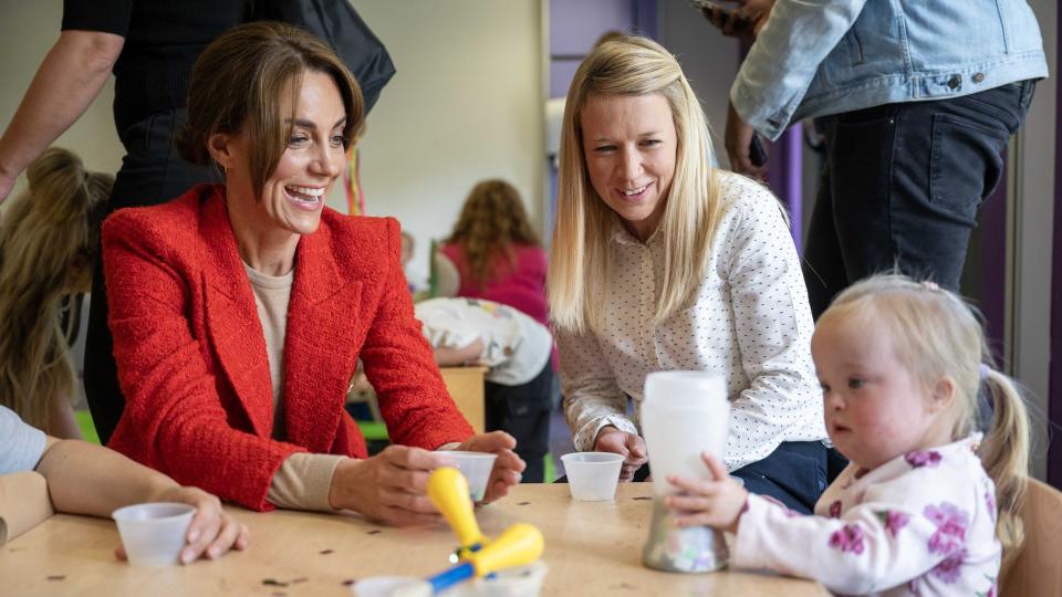 Princess Kate with 3 yr old Darcie with Portage Practitioner Lois