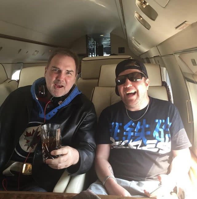 Nick Swardson (right) also started rambling about the late Norm Macdonald. Nick Swarsdon/Instagram