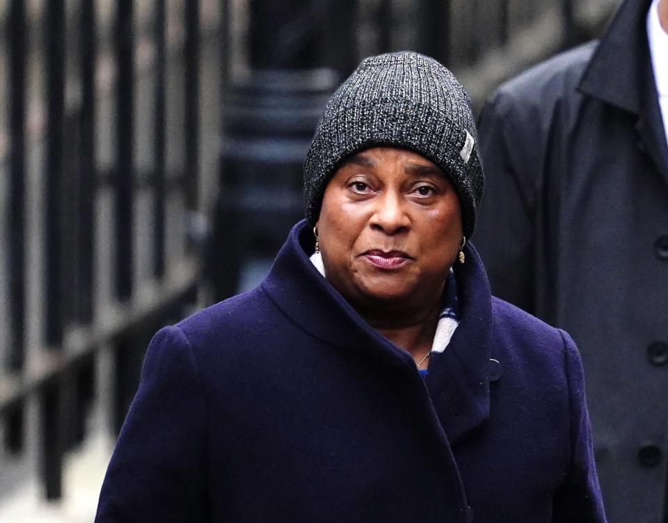 Baroness Doreen Lawrence arriving at the Royal Courts Of Justice (PA)