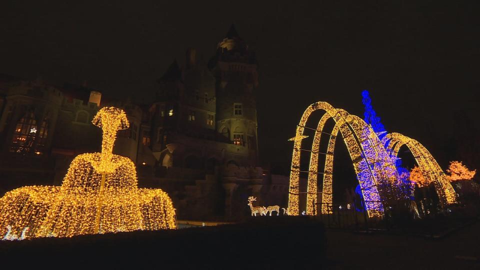 Casa Loma lit up on a recent Christmas.