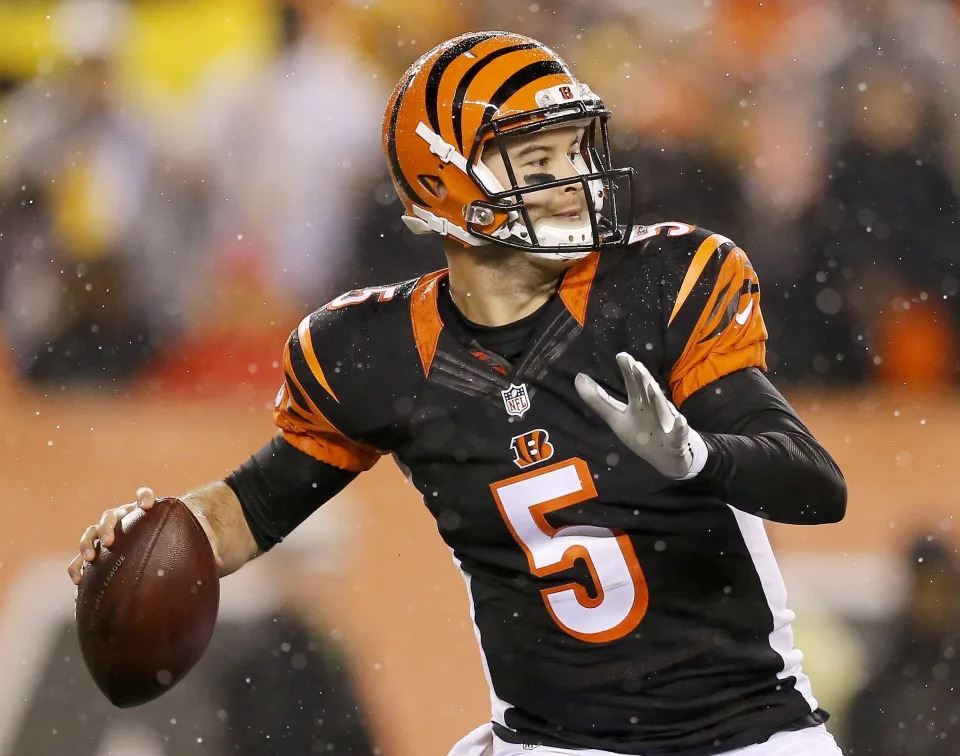 After leading the Bengals into the playoffs in 2015, Bengals quarterback AJ McCarron was stuck as the backup for the next two years before becoming a free agent.
