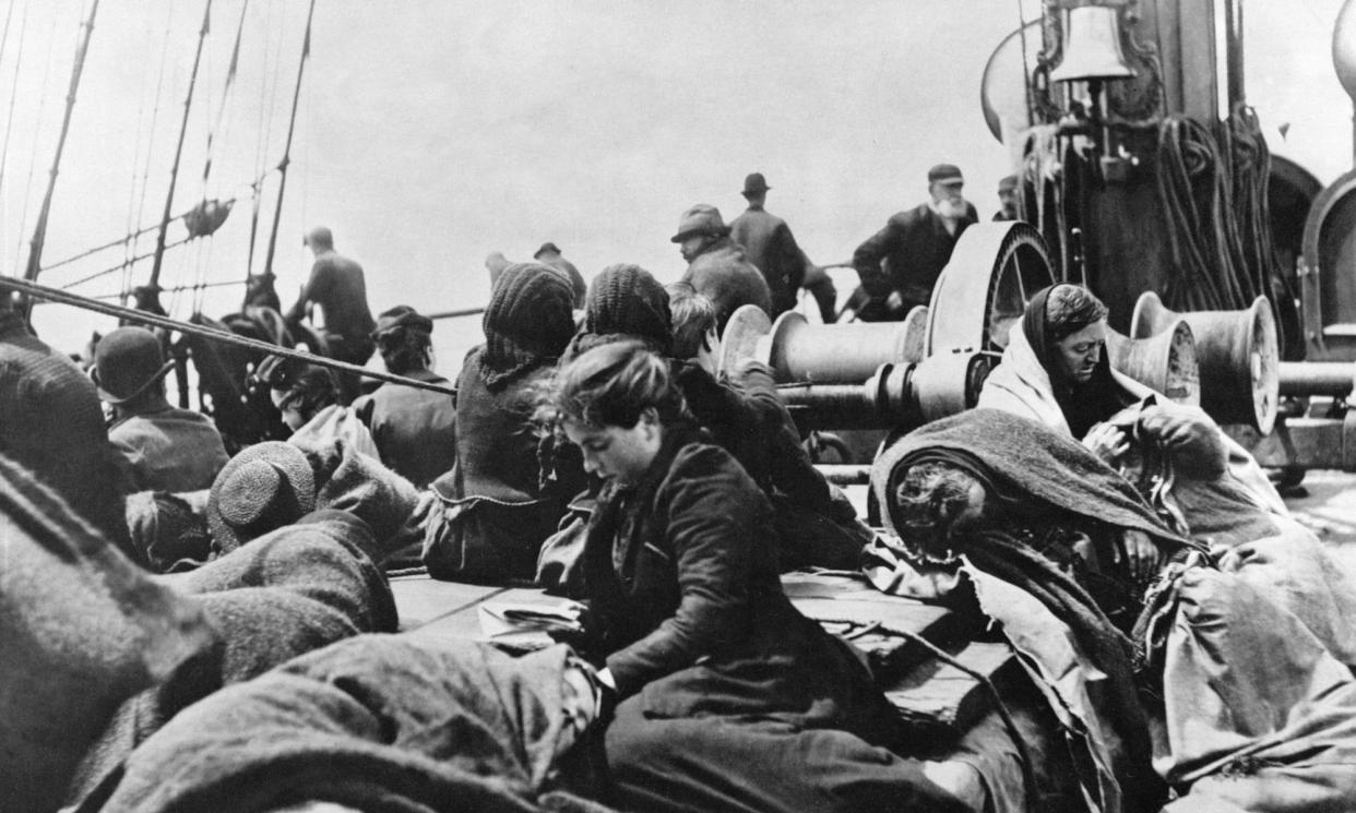 <span>Immigrants on a passage to the US, 1893.</span><span>Photograph: Alamy</span>