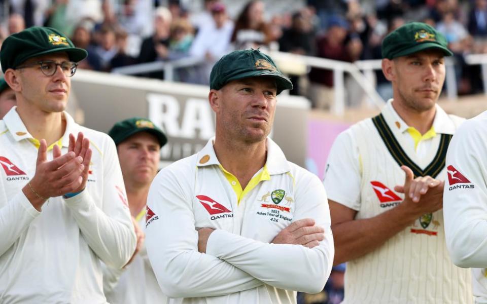 David Warner after the final Test at the Oval.