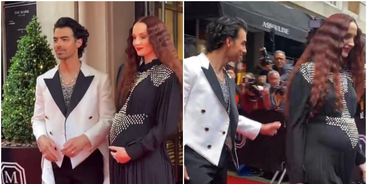 Pregnant Sophie Turner with Joe Jonas flaunts baby bump at Met Gala red  carpet