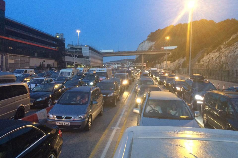 A stock image of huge queues on the M20: Ian Fitz