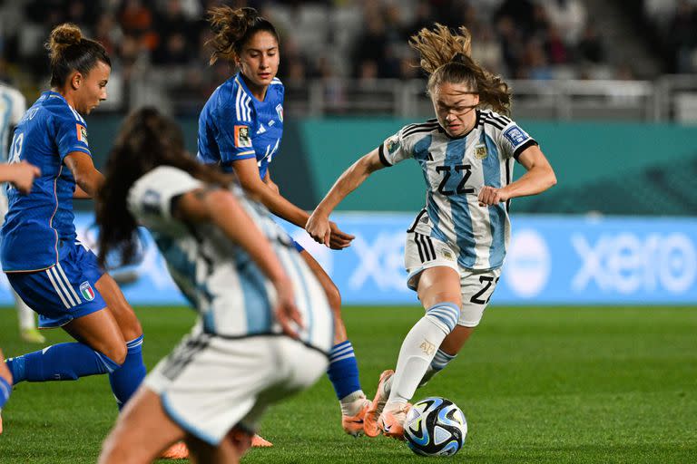 Argentina mostró una gran imagen en su debut en el Mundial femenino 2023, pero cayó ante Italia 1 a 0