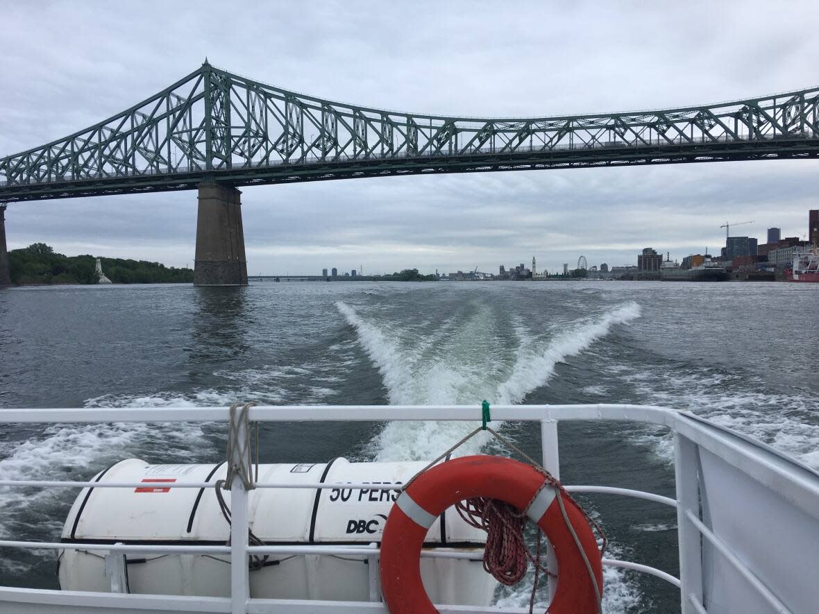 The route linking Pointe-aux-Trembles to Montreal's Old Port is returning for a fourth season after starting as a pilot project.    (CBC/Lauren Mccallum - image credit)