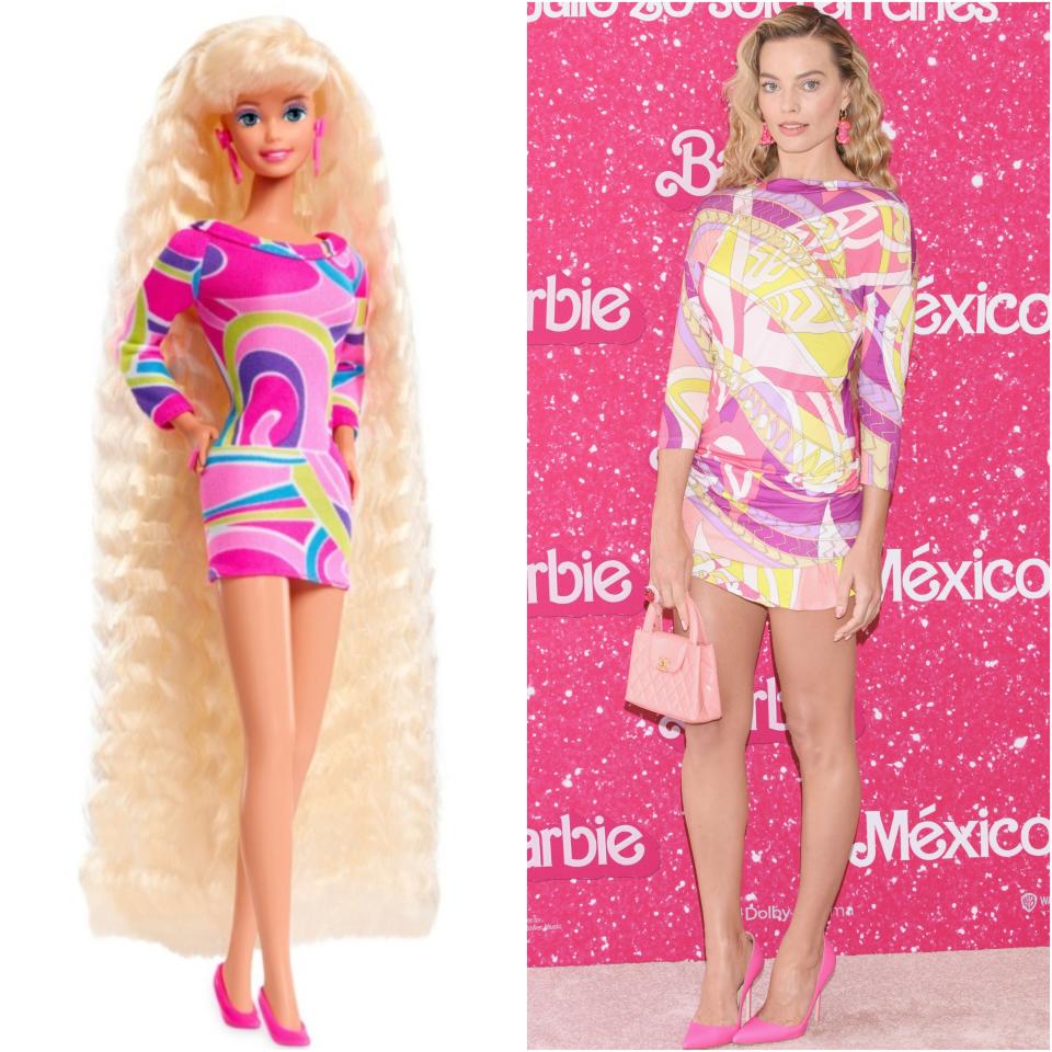 What a Doll! Margot Robbie Wears Barbie-Inspired Outfits at Movie ...