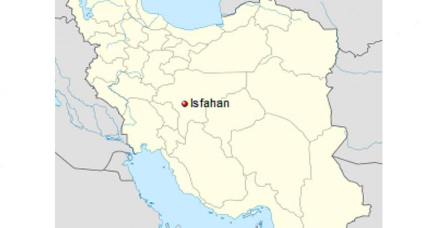 伊朗中部城市伊斯法罕（Isfahan）遇襲。（圖／翻攝自X平台）