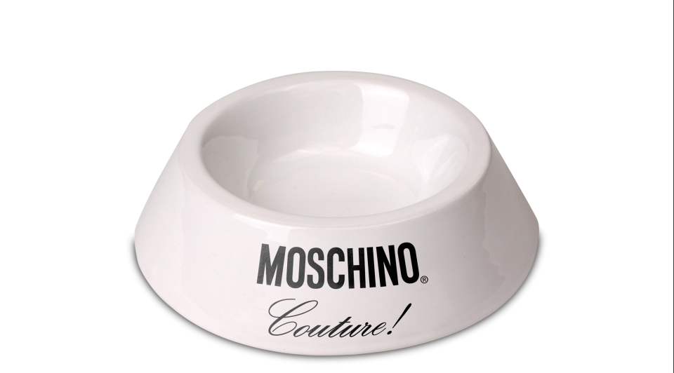 The new Moschino Pet collection includes a ceramic food bowl. - Credit: Courtesy