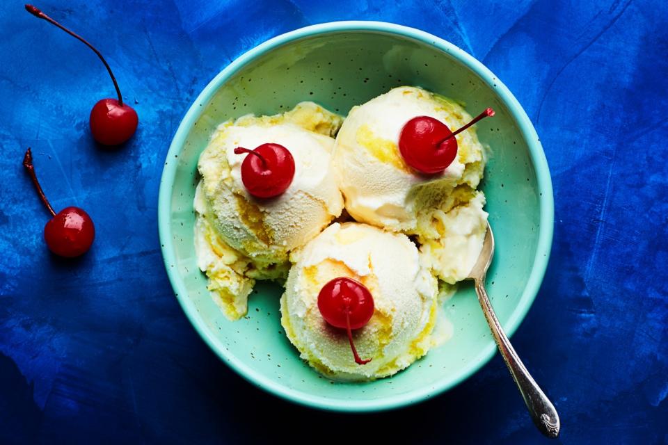 Boozy Piña Colada Ice Cream