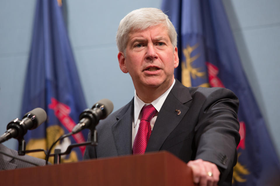 Outgoing Republican Gov. Rick Snyder is expected to sign the gutted bill. (Photo: Julie Dermansky via Getty Images)