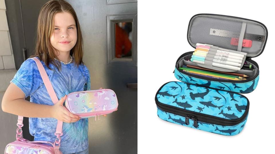 Shimmery cases in over 15 styles give kids lots of fun options to choose from.