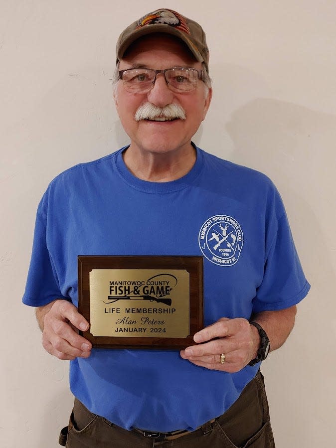 Al Peters from the Mishicot Sportsmen’s Club received a Life Member Award from Manitowoc County Fish & Game during the group’s annual meeting at City Limits. Peters has been a very active member for the Mishicot club for many years, working with youth and also military service men and women.