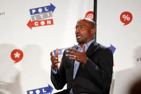 Political commentator Van Jones speaks during the "Politicon" convention in Pasadena, California, U.S. June 25, 2016. REUTERS/Patrick T. Fallon