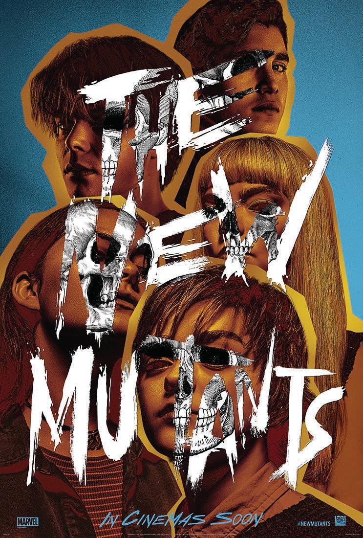 The new poster for Marvel's The New Mutants shows Maisie Williams, Anya Taylor-Joy, Charlie Heaton, Alice Braga, and Henry Zaga. (20th Century Studios)