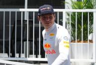 Formula One - F1 - Azerbaijan Grand Prix - Baku, Azerbaijan - June 23, 2017. Red Bull Racing Formula One driver Max Verstappen of the Netherland arrives at the first practice session. REUTERS/David Mdzinarishvili