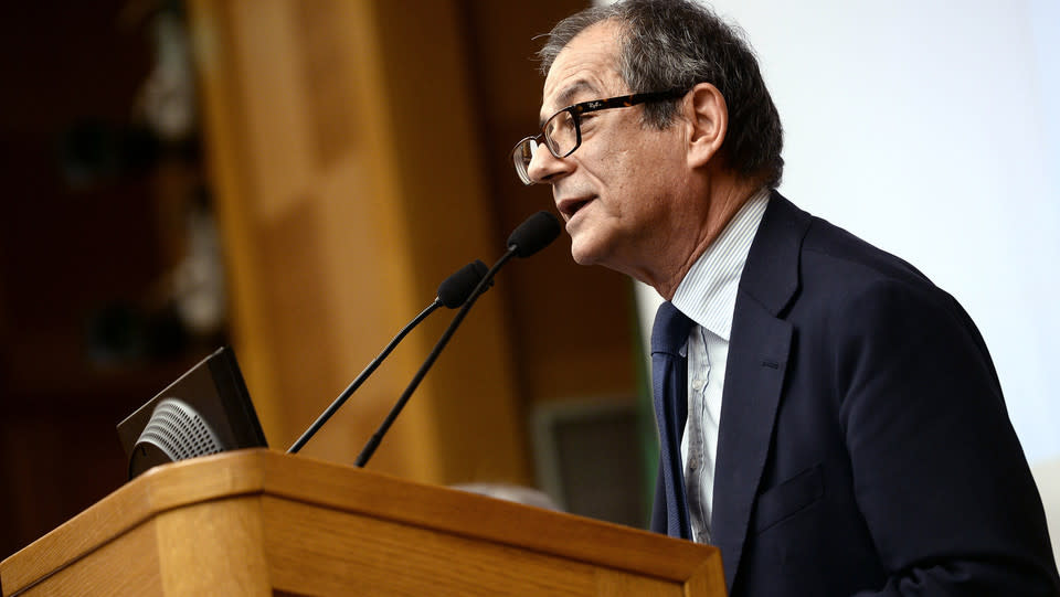 Il ministro dell’Economia, Giovanni Tria (Foto Fabio Cimaglia / LaPresse)