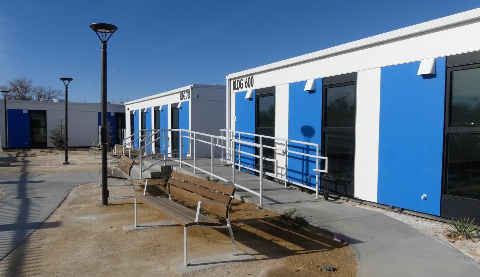 Victorville city officials, on Friday, Dec. 8, cut the ribbon on its Wellness Center, dubbed a ‘haven of hope’ for the homeless. This month, nearly 90 clients will move into the facility located north of the railroad tracks.