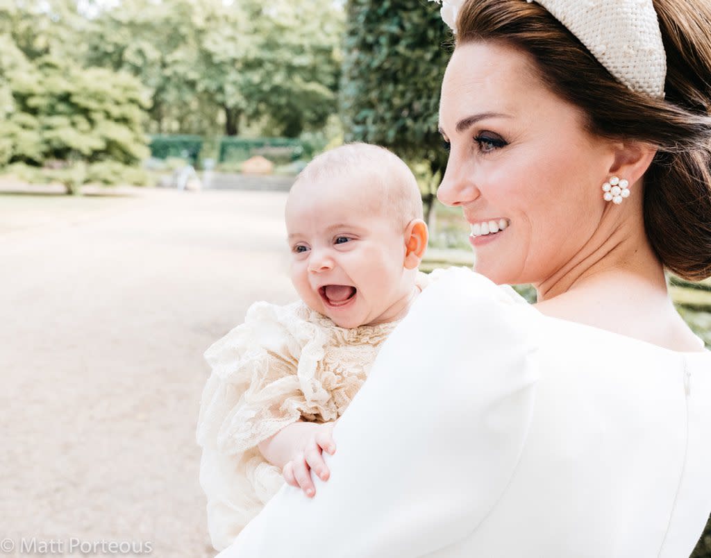 The photo was released in addition to the official photos from Prince Louis’ christening. [Photo: Matt Porteous]