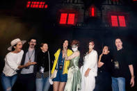 <p>visiting their maze at Halloween Horror Nights at Universal Studios Hollywood on Sept. 11.</p>