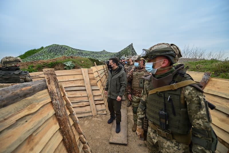 Ukrainian President Zelenskiy visits Kherson Region