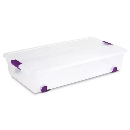 Sterilite 60 Qt Clear View Underbed Storage Bin