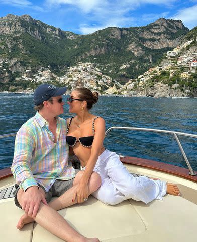 <p>Campbell Puckett/Instagram</p> Jett and Campbell Puckett in Positano.