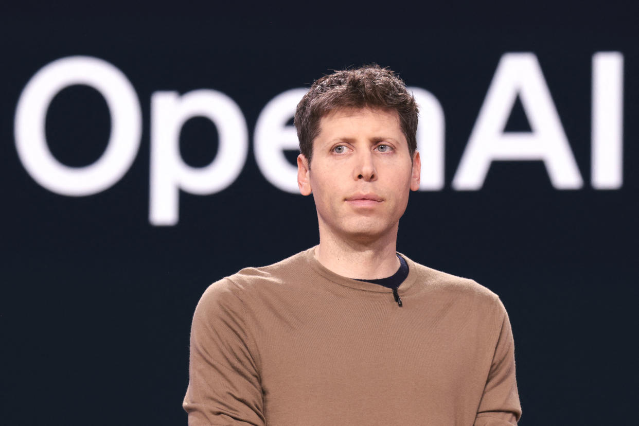 OpenAI CEO Sam Altman speaks during the Microsoft Build conference at Microsoft headquarters in Redmond, Washington, on May 21, 2024. (Photo by Jason Redmond / AFP) (Photo by JASON REDMOND/AFP via Getty Images)