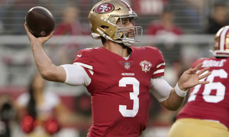 49ers quarterback Josh Rosen on Saturday night in the preseason.