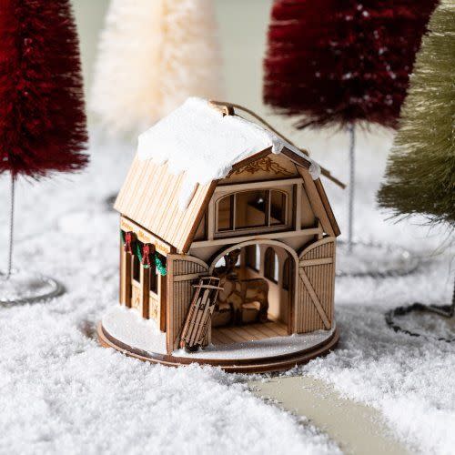 9) Reindeer Barn Ornament