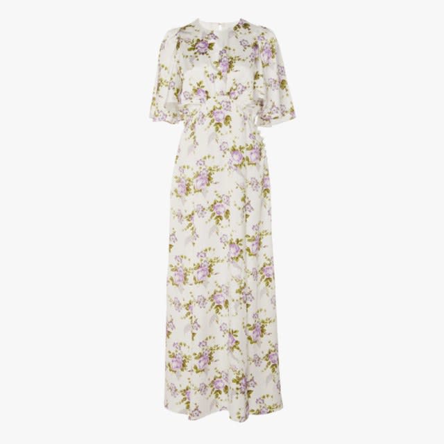 Les Rêveries petal-sleeve silk dress, $378, modaoperandi.com