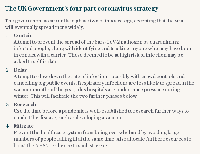 Coronavirus government strategy