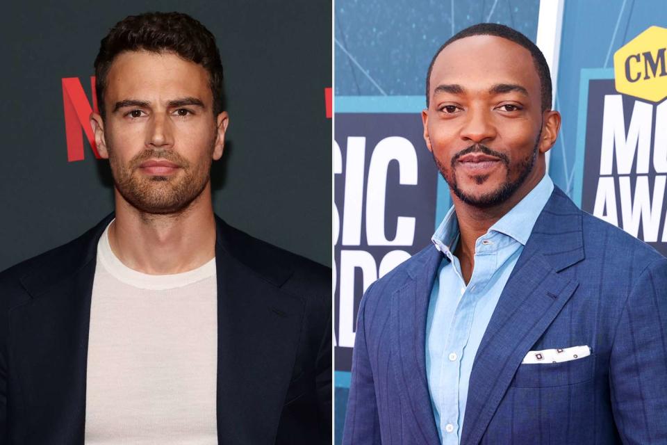 <p>Phillip Faraone/FilmMagic, Dillon Sherlock/CBS via Getty</p> Theo James,  Anthony Mackie