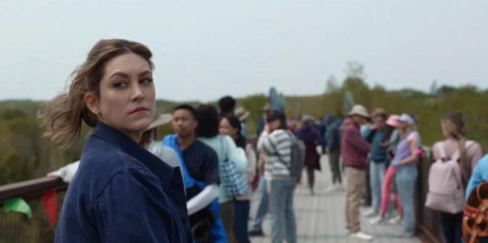 Caitlin McGee in “Mr. Monk’s Last Case: A Monk Movie” (Peacock)