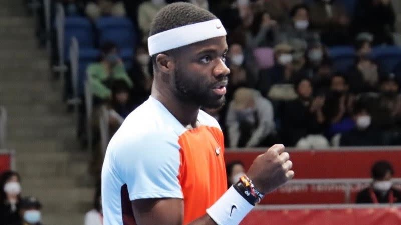 提亞佛（Frances Tiafoe）日網賽連贏6盤。（圖／翻攝自日本公開賽推特）