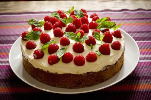 Garnish cakes and other desserts