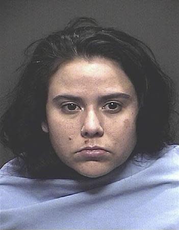 Sophia Richter, 32, is pictured in this handout booking photo courtesy of the Tucson Police Department and received by Reuters November 27, 2013. REUTERS/Tucson Police Department/Handout