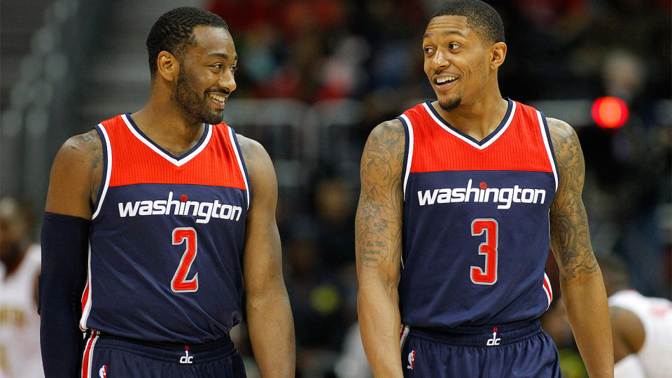 John Wall and Bradley Beal remain one of the league’s most potent backcourts. (AP)