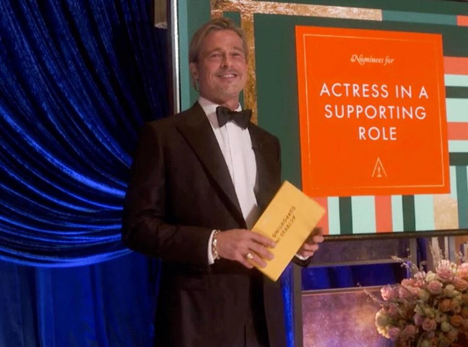 Brad Pitt, 2021 Oscars, 2021 Academy Awards, Show