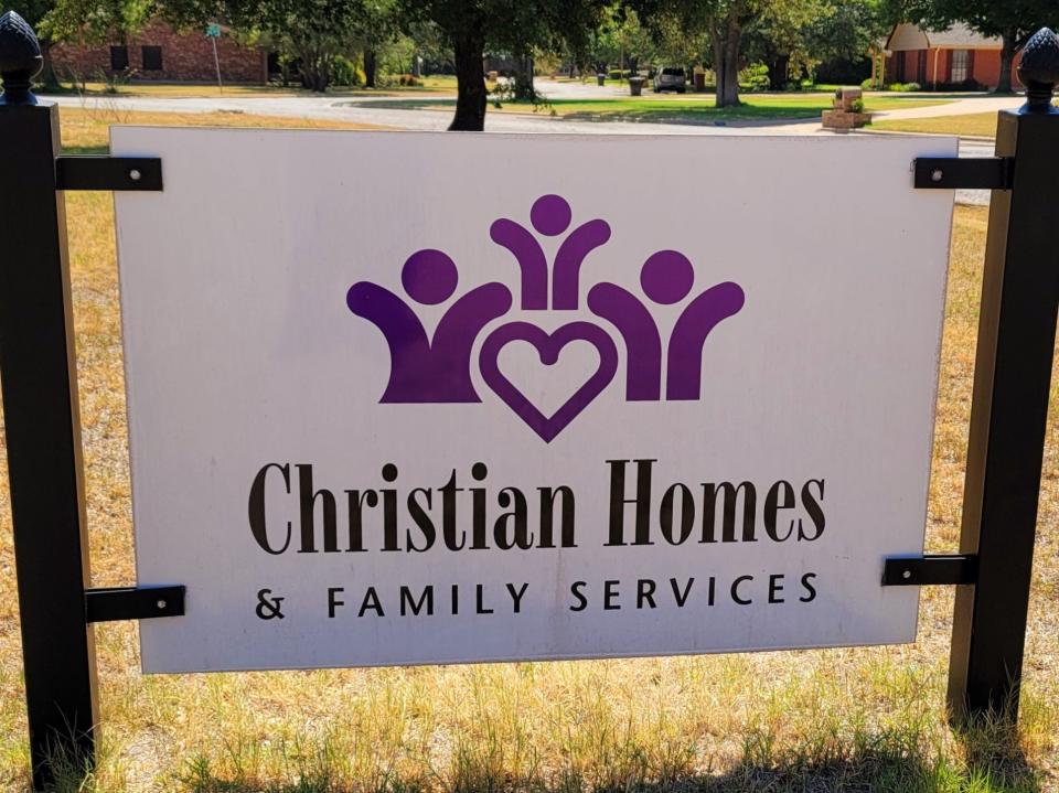 The sign outside Christian Homes & Family Services.