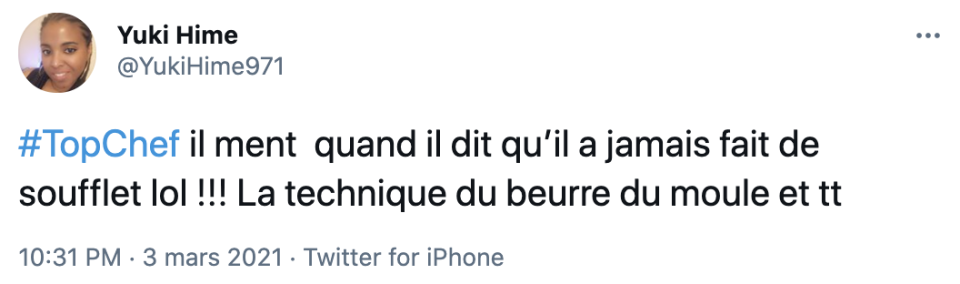 Baptiste a remporté l'épreuve du soufflé.