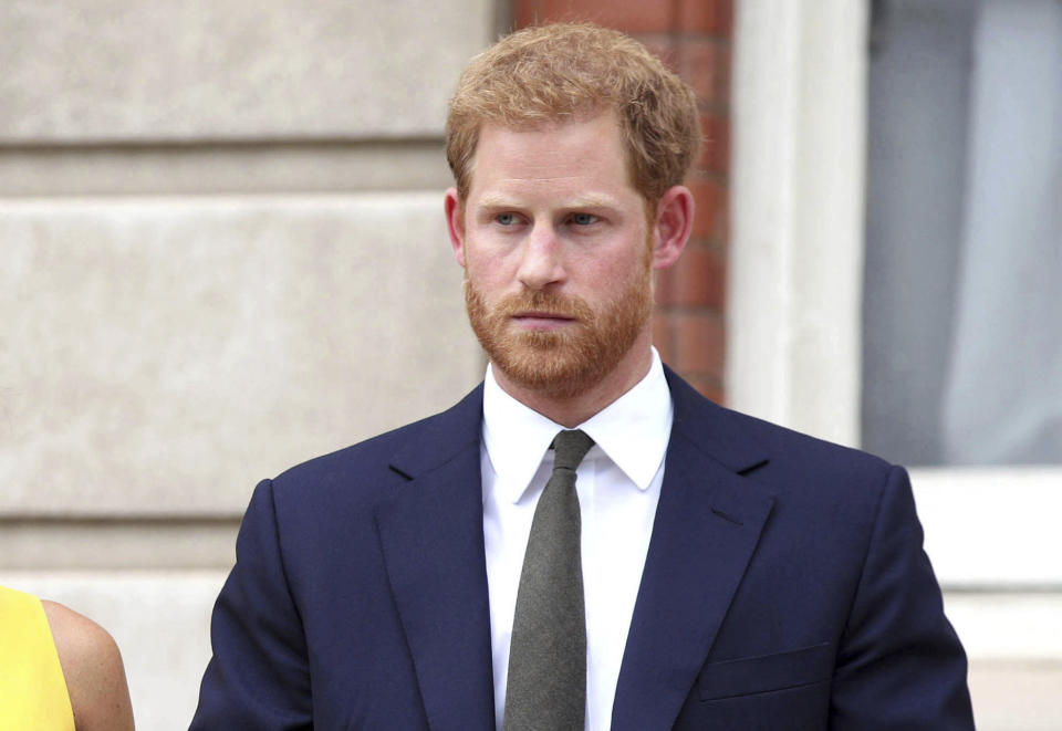 APRIL 12th 2021: Prince Harry The Duke of Sussex has arrived in The United Kingdom and will attend the funeral of his grandfather, Prince Philip The Duke of Edinburgh scheduled for Saturday, April 17th on the grounds of Windsor Castle. - File Photo by: zz/KGC-375/STAR MAX/IPx 2018 7/5/18 Prince Harry The Duke of Sussex attends the Your Commonwealth Youth Challenge reception at Marlborough House on July 5, 2018 in London, England, UK.
