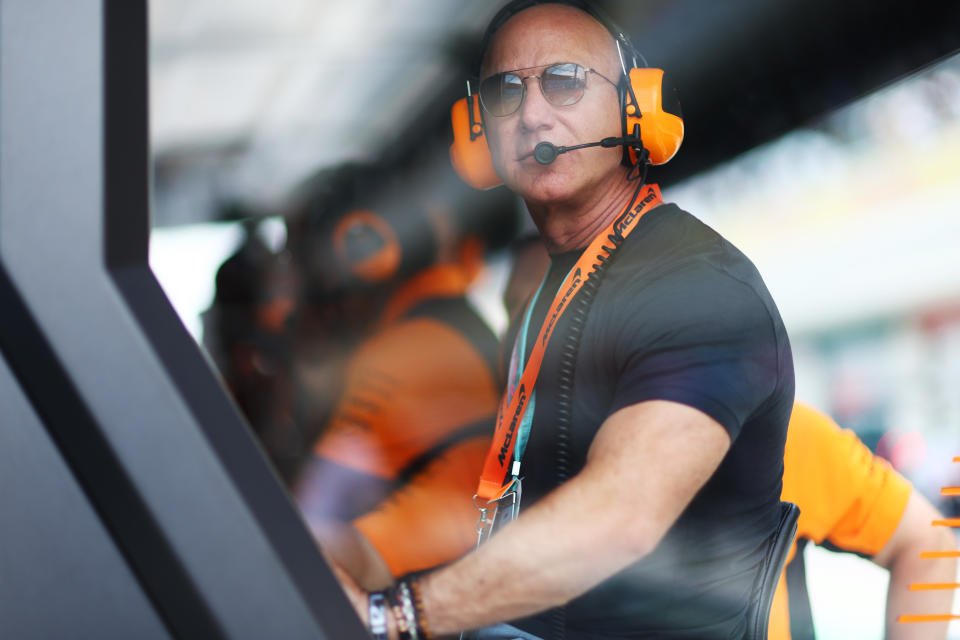 Jeff Bezos。(Dan Istitene - Formula 1 via Getty Images)