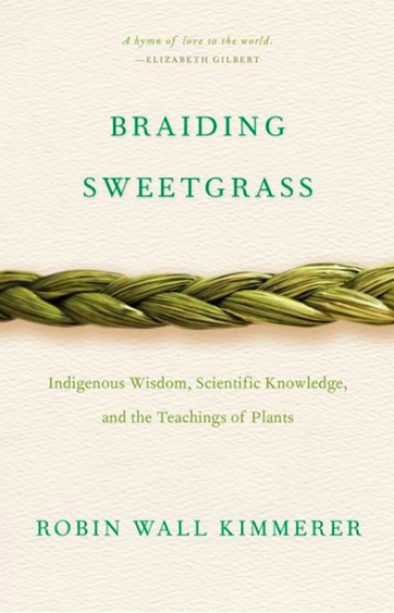 Braiding Sweetgrass by Robin Wall Kimmerer (Photo via Chapters Indigo)