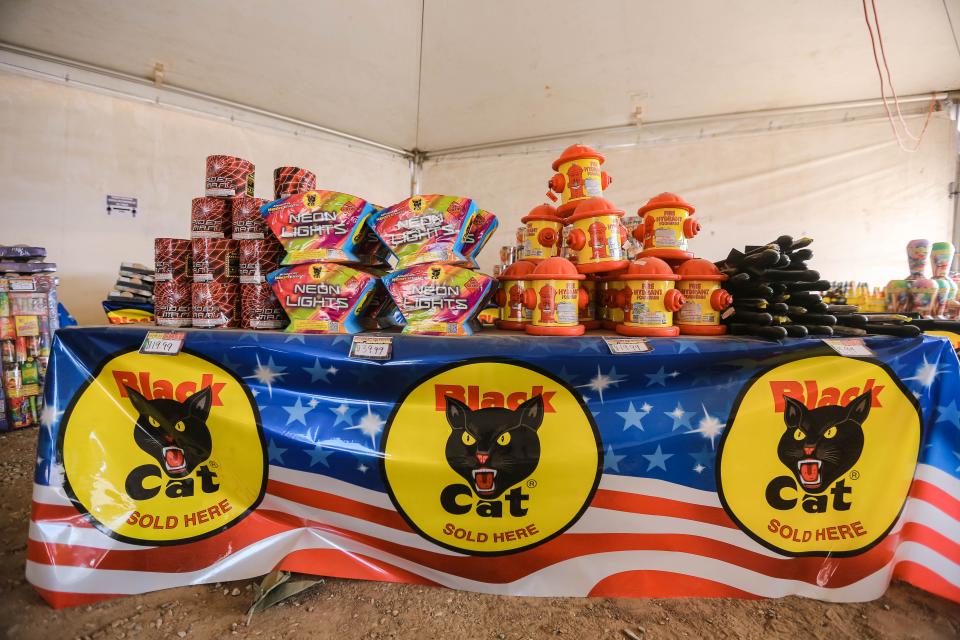 Fireworks are sold in Las Cruces on Wednesday, June 24, 2020.