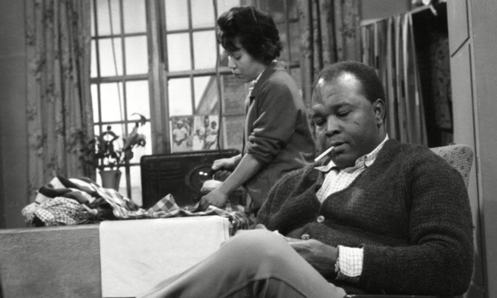 Thomas Baptiste as Johnny Alexander with Barbara Assoon as his wife in a 1963 episode of ITV’s Coronation Street.